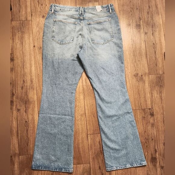 Good American Classic Bootcut Denim Blue Wash Jeans Size 14/32 - Picture 5 of 9